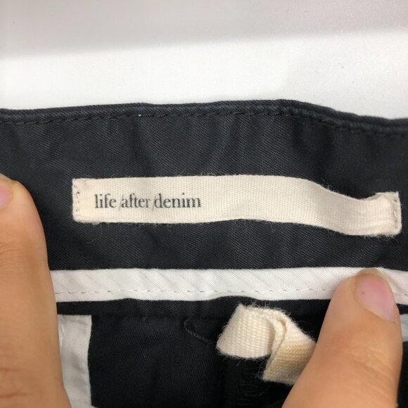 Life After Denim Men's Black Slim Fit 100% Cotton Pants 31 - Picture 4 of 14